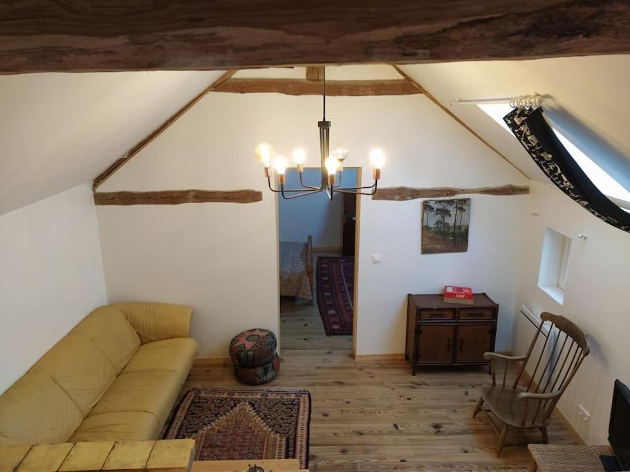 Superbe Appartement Dans Charmant Corps De Ferme Acheres-la-Foret Exterior foto