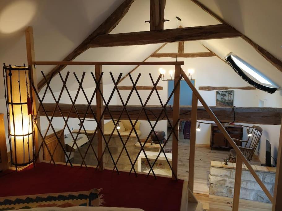 Superbe Appartement Dans Charmant Corps De Ferme Acheres-la-Foret Exterior foto